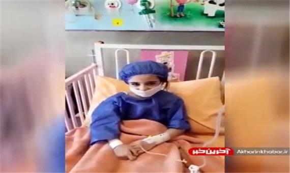 پیغام جالب کودک بستری در بیمارستان برای مادر پرستارش