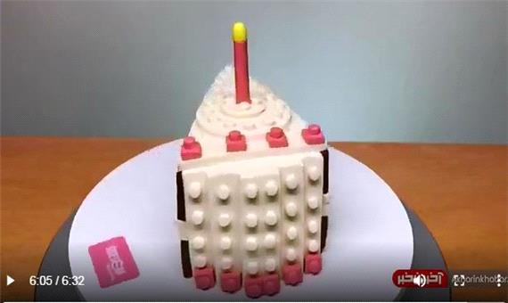 آموزش پخت کیک تولد به شکل لوگو