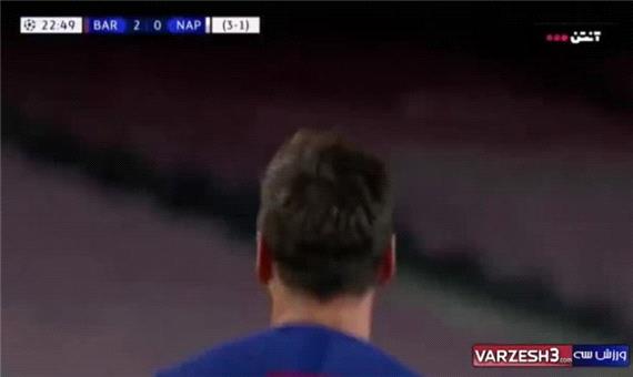 گل دوم بارسلونا به ناپولی توسط مسی