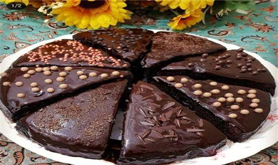 کیک خیس شکلاتی با دستوری آسان