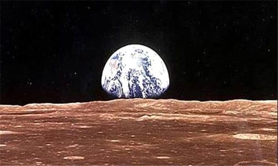 لحظه شگفت انگیز طلوع زمین در سطح ماه