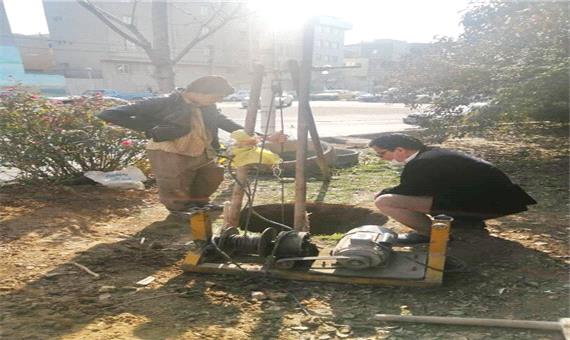 رفع خطر نشست زمین در میدان بهمنیار منطقه 19