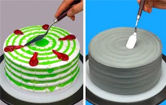 آموزش تزئین کیک آسان و سریع برای بانوان | دستور العمل های کیک شکلاتی