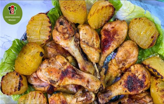 طرز تهیه کباب مرغ زعفرانی نرم و آبدار خوشمزه