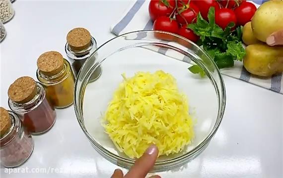 کوکو سیب زمینی بدون تخم مرغ