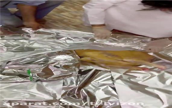 خوراک غوزی به سبک بلوچی با یک گوسفند شکم پر و مدفون