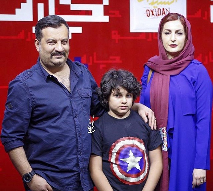چهره ها/ هستی مهدوی در کنار فرزندان مهراب قاسم خانی