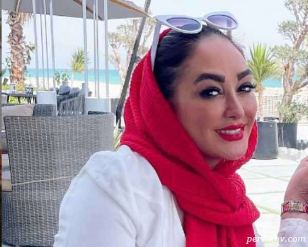 مانتو عجیب الهام حمیدی با طرح چهل تیکه در کنسرت ایوان بند