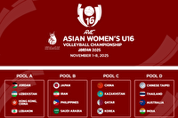 والیبال کمتر از ۱۶ سال دختر آسیا؛ نتایج روز نخست مسابقات