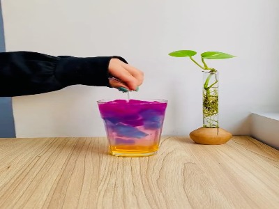 یخ رنگی بدون رنگ خوراکی