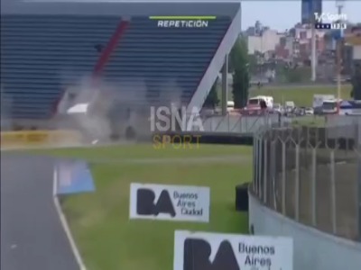 تصادف وحشتناک در مسابقه اتومبیلرانی در آرژانتین