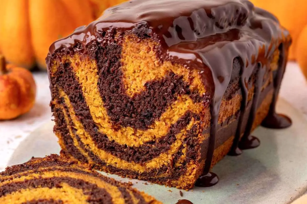 کیک ماربل کدو حلوایی؛ یک کیک خوشمزه با عطر و بوی پاییز