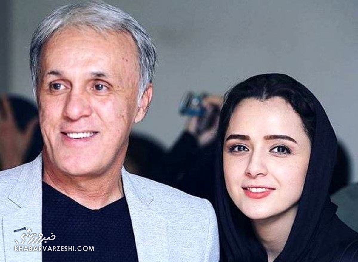 حضور پدر ترانه علیدوستی در ضیافت پیمان معادی