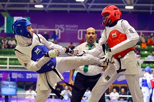 نشان طلای دختر تکواندوکار ایران در بازی‌های همبستگی اسلامی