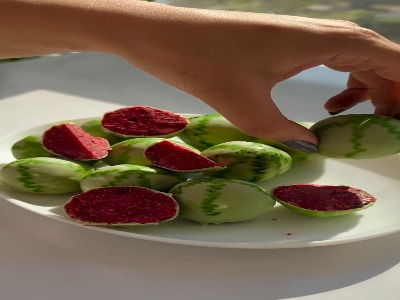 شیرینی هندوانه مخصوص یلدا