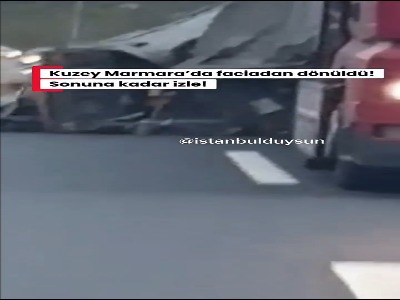 وحشت آفرینی راننده کامیون مست در بزرگراه