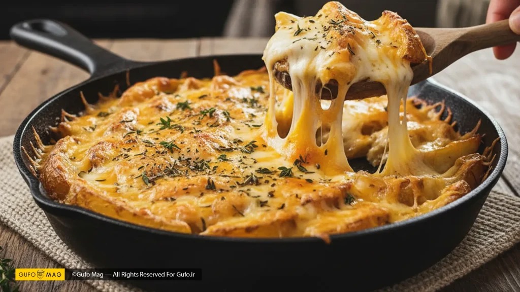 سیب زمینی پنیری خوشمزه!