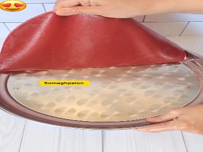 لواشک آلو خونگی خوشمزه