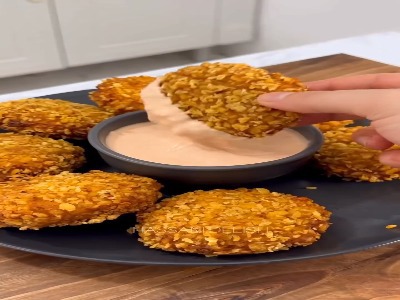 ناگت مرغ پنیری، جذاب و خوشمزه