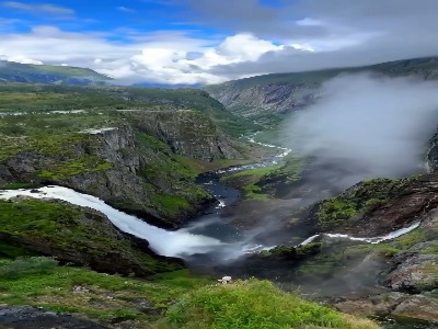 آبشار ورینگفوسن در نروژ