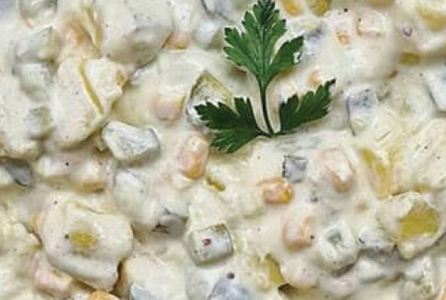 سالاد سیب‌زمینی و ذرت با شوید؛ ساده، خوش‌عطر و خانگی