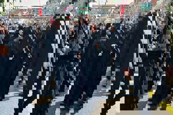 حضور معاون امور زنان و خانواده رئیس جمهور در تجمع میدان انقلاب