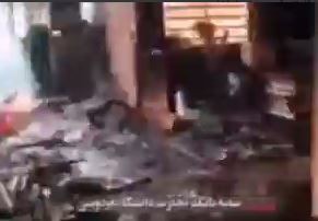 ویدئویی از حمله اغتشاشگران به موزه دانشگاه فردوسی