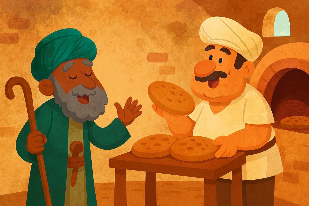 ضرب المثل/ تاپش پنج و نانش چار!