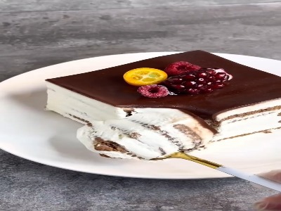 دسر بیسکوییتی کافی شاپی