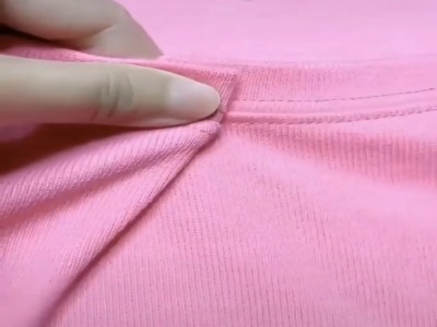 ترفند تنگ کردن یقه گشاد