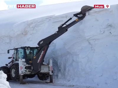 بارش شش متری برف در استان موش ترکیه