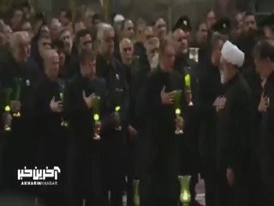 آغاز مراسم خطبه‌خوانی شب عاشورای حسینی در جوار بارگاه رضوی