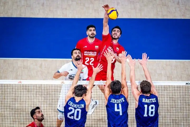 شکست تیم ملی والیبال برابر آمریکا