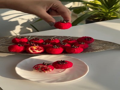 شیرینی انار بدون نیاز به فرو همزن مخصوص مهمونی ها!