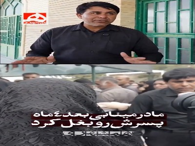 مادر مینابی‌ای که بعد از ۴ ماه پسرش را بغل کرد
