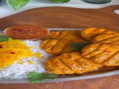 کبابِ مرغ با سس زرشک؛ یک طعم فوق العاده