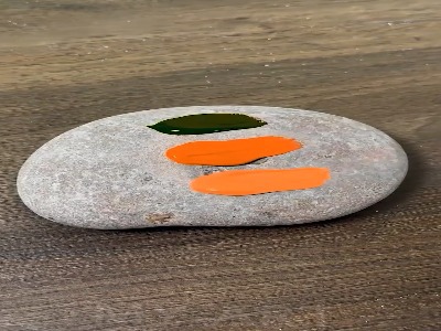 یک سنگ نگاره جذاب از غروب پاییز