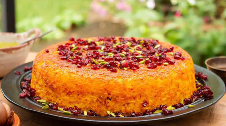 ته چین خوشمزه بدون نیاز به تخم مرغ