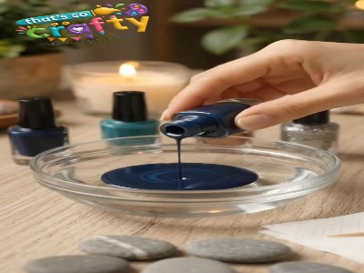 رنگ آمیزی زیبای سنگها با استفاده از لاک ناخن