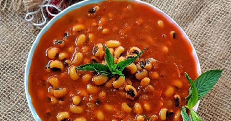 خوراک لوبیا چشم بلبلی کاملا رژیمی