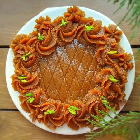یک ایده جالب برای تزیین حلوا