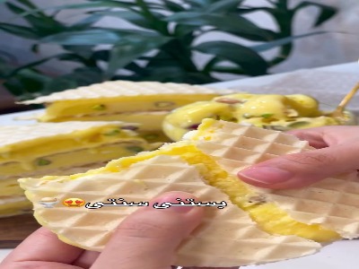 بستنی سنتی زعفرونی