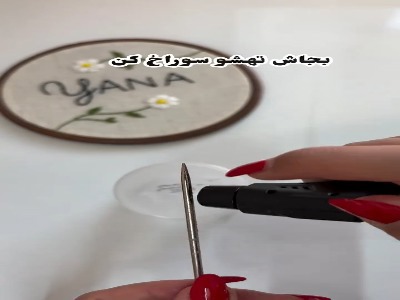 با ظرف گوش پاک کن و گردو جاشمعی درست کن