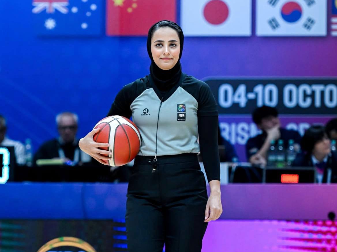 مهسا کارگری سرداور دیدار نهایی بسکتبال جام آسیا شد