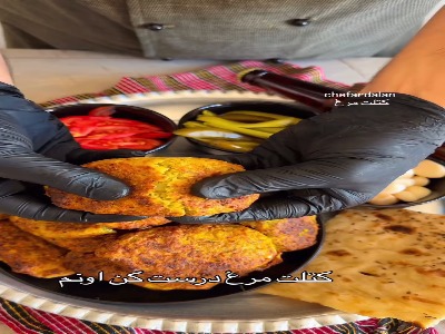 طرز تهیه کتلت مرغ رژیمی