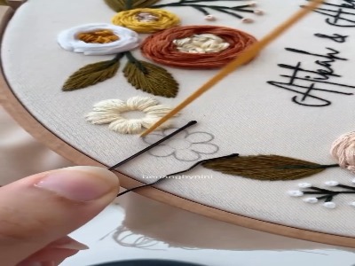 آموزش یک ترفند خیاطی برای گلدوزی