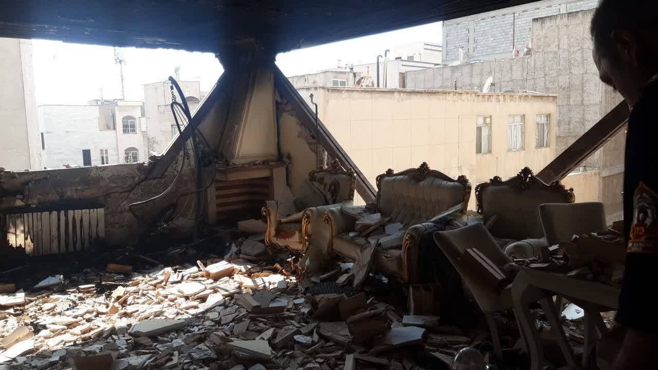 انفجار یک ساختمان مسکونی در نارمک تهران