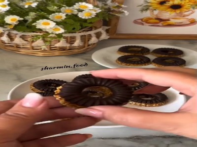 شکلات کنجدی دست ساز، مقوی ، راحت و رژیمی